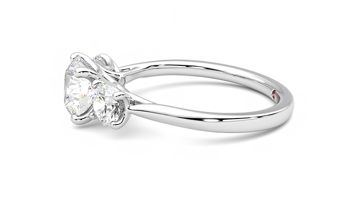 Taylor & Hart Venus Round Engagement Ring 360 degree image 21