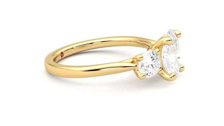 Taylor & Hart Venus Oval Engagement Ring 360 degree image 8