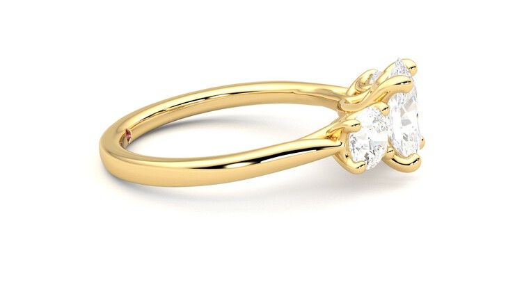 Taylor & Hart Venus Oval Engagement Ring 360 degree image 9