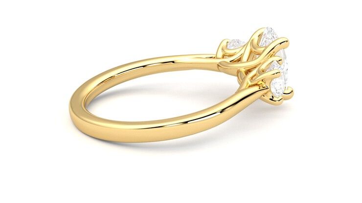 Taylor & Hart Venus Oval Engagement Ring 360 degree image 11