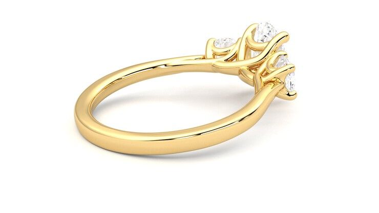 Taylor & Hart Venus Oval Engagement Ring 360 degree image 12
