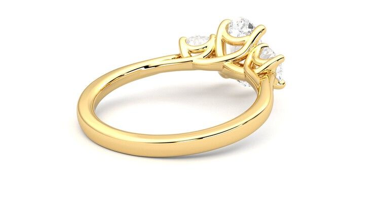 Taylor & Hart Venus Oval Engagement Ring 360 degree image 13