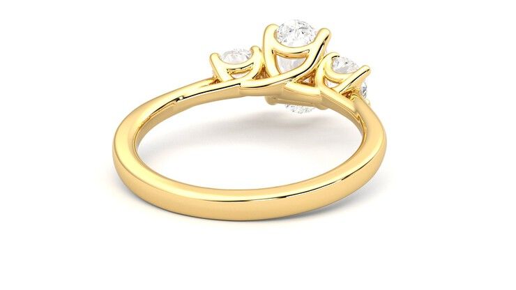 Taylor & Hart Venus Oval Engagement Ring 360 degree image 14