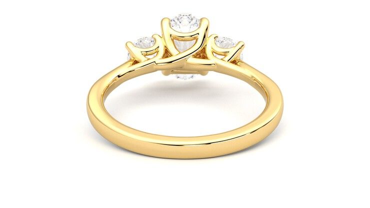 Taylor & Hart Venus Oval Engagement Ring 360 degree image 15