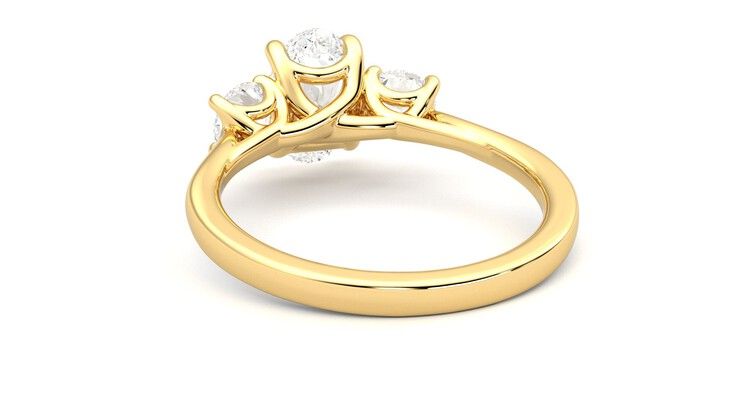 Taylor & Hart Venus Oval Engagement Ring 360 degree image 16