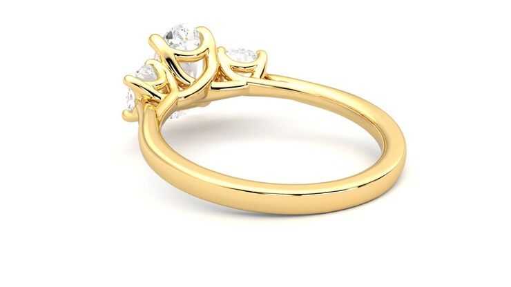 Taylor & Hart Venus Oval Engagement Ring 360 degree image 17