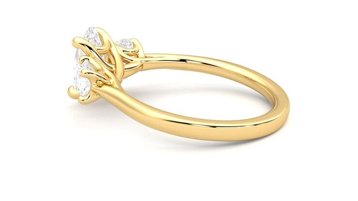 Taylor & Hart Venus Oval Engagement Ring 360 degree image 19