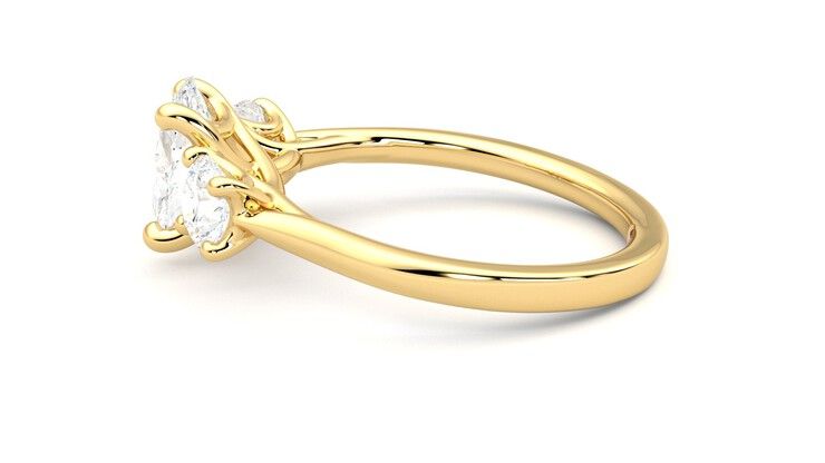Taylor & Hart Venus Oval Engagement Ring 360 degree image 20