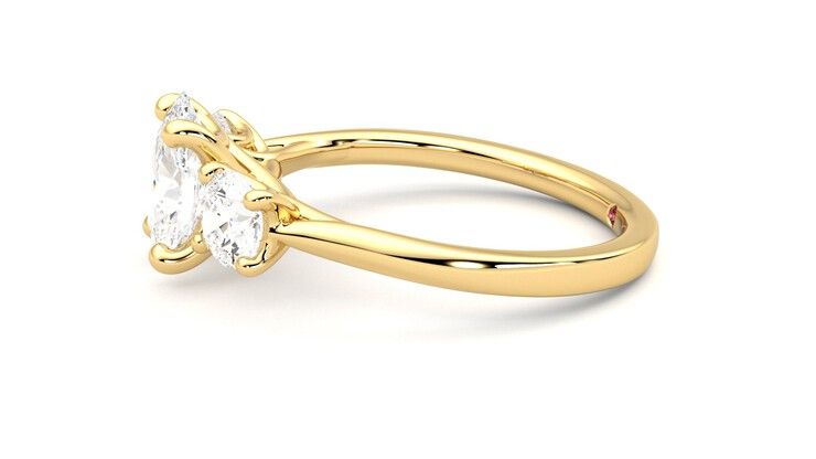 Taylor & Hart Venus Oval Engagement Ring 360 degree image 21