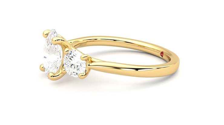 Taylor & Hart Venus Oval Engagement Ring 360 degree image 22