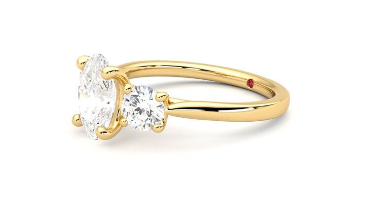 Taylor & Hart Venus Oval Engagement Ring 360 degree image 23