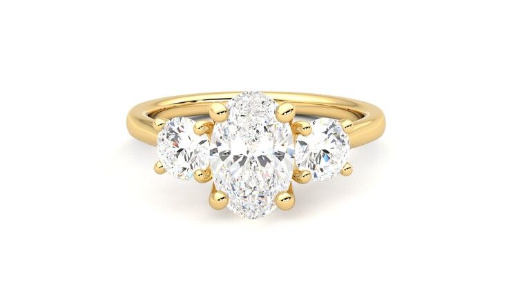 Taylor & Hart Venus Oval Engagement Ring 360 degree image 29