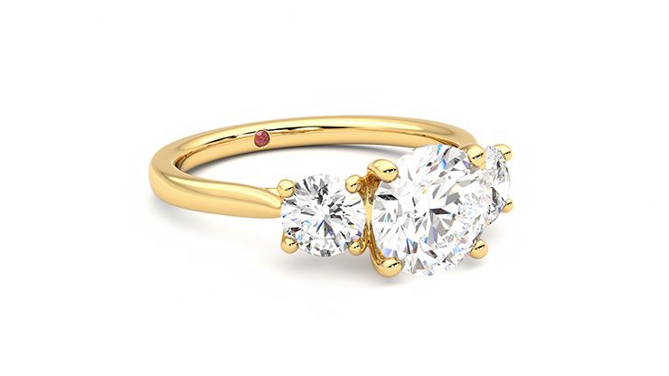 Taylor & Hart Venus Round Engagement Ring 360 degree image 5