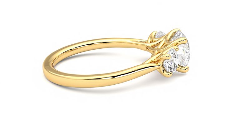 Taylor & Hart Venus Round Engagement Ring 360 degree image 10