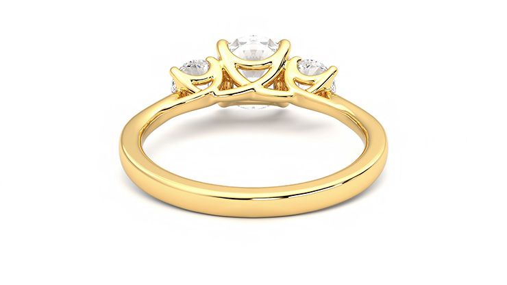 Taylor & Hart Venus Round Engagement Ring 360 degree image 15
