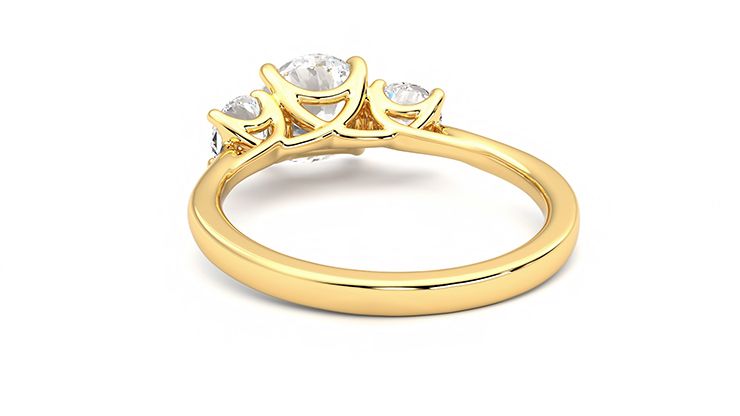 Taylor & Hart Venus Round Engagement Ring 360 degree image 16