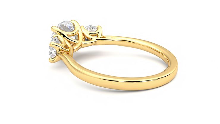 Taylor & Hart Venus Round Engagement Ring 360 degree image 18