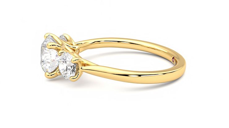 Taylor & Hart Venus Round Engagement Ring 360 degree image 21