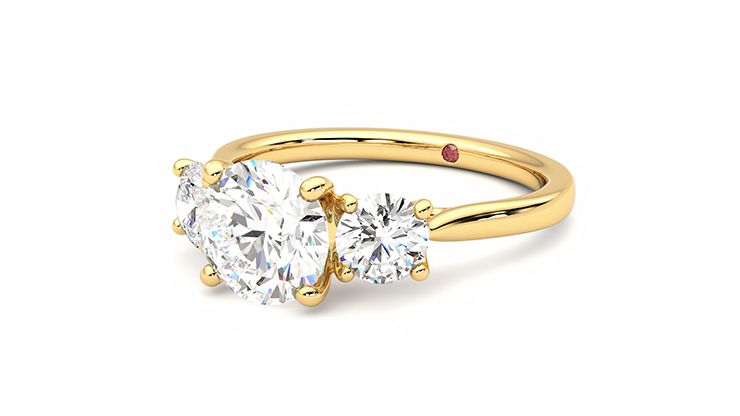 Taylor & Hart Venus Round Engagement Ring 360 degree image 25