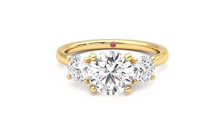 Taylor & Hart Venus Round Engagement Ring 360 degree image 29