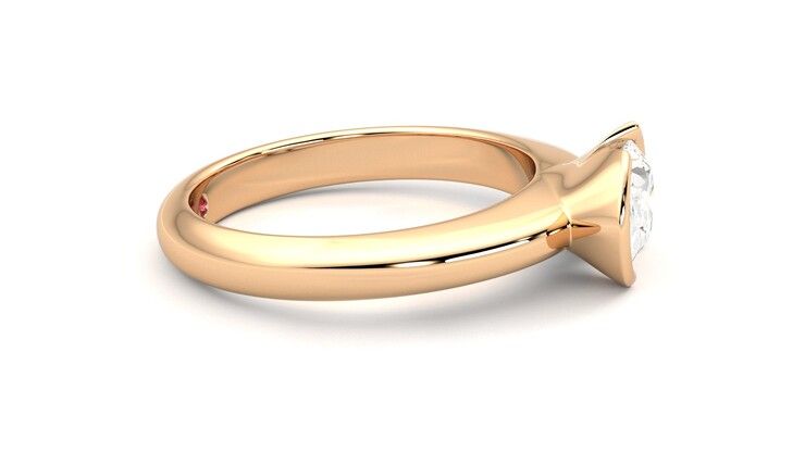 Taylor & Hart Viridis Oval Engagement Ring 360 degree image 9