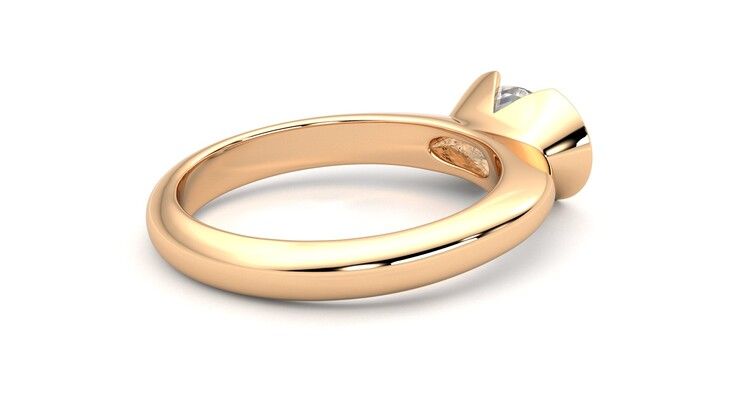 Taylor & Hart Viridis Oval Engagement Ring 360 degree image 12