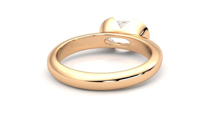 Taylor & Hart Viridis Oval Engagement Ring 360 degree image 14