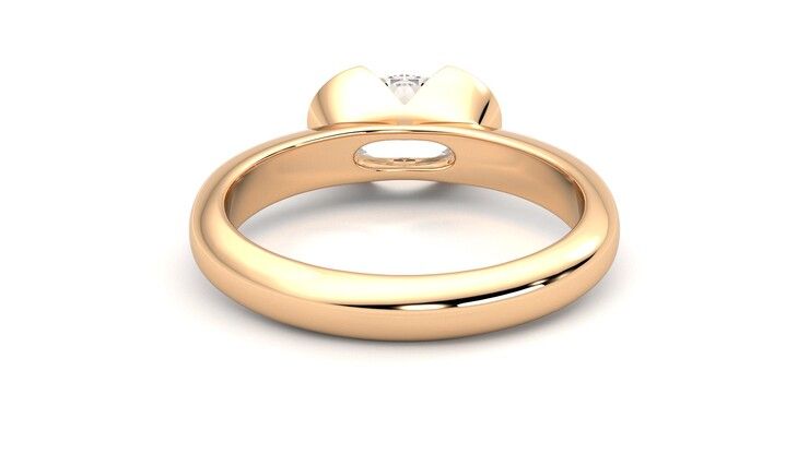 Taylor & Hart Viridis Oval Engagement Ring 360 degree image 15