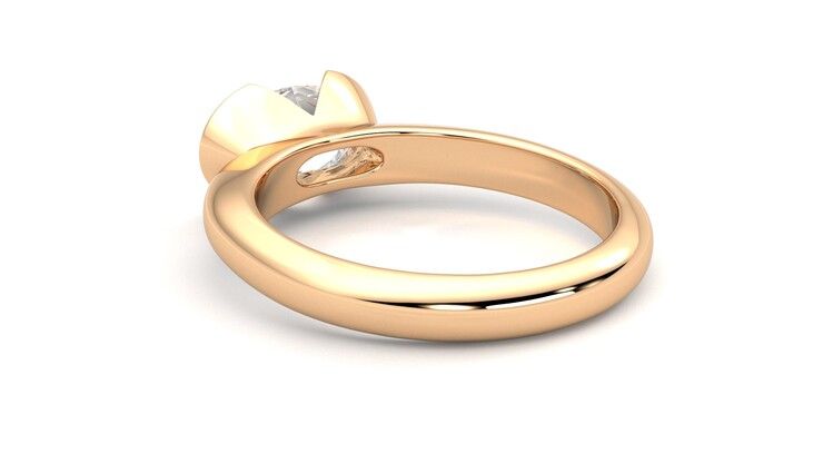 Taylor & Hart Viridis Oval Engagement Ring 360 degree image 17