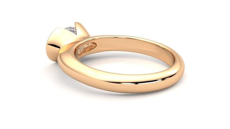 Taylor & Hart Viridis Oval Engagement Ring 360 degree image 18