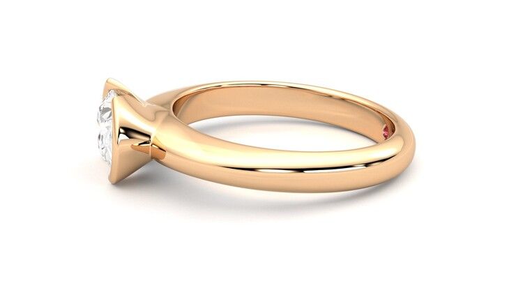 Taylor & Hart Viridis Oval Engagement Ring 360 degree image 21