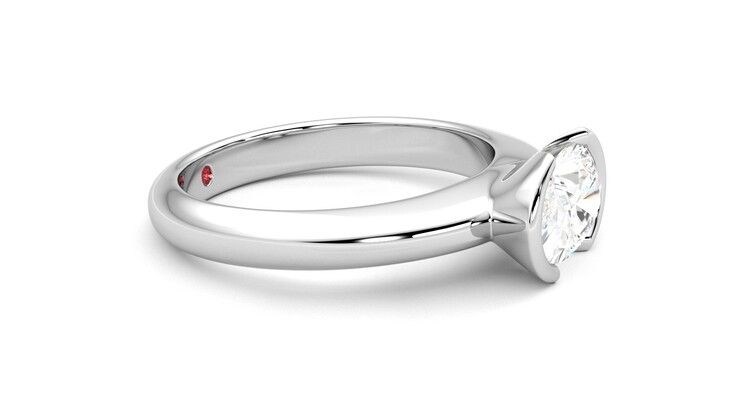 Taylor & Hart Viridis Oval Engagement Ring 360 degree image 8