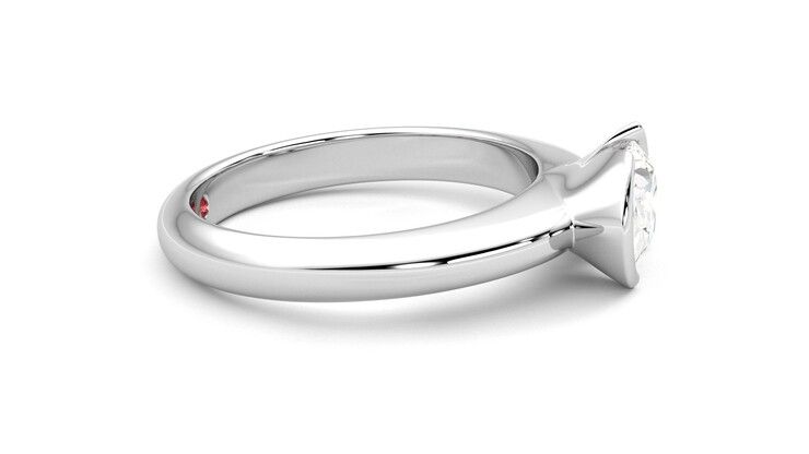 Taylor & Hart Viridis Oval Engagement Ring 360 degree image 9