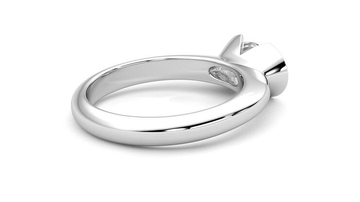 Taylor & Hart Viridis Oval Engagement Ring 360 degree image 12