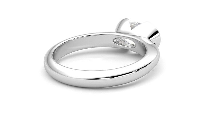 Taylor & Hart Viridis Oval Engagement Ring 360 degree image 13