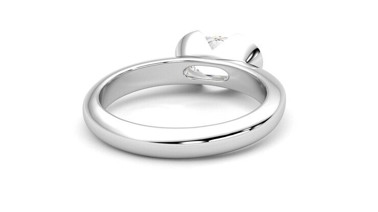 Taylor & Hart Viridis Oval Engagement Ring 360 degree image 14