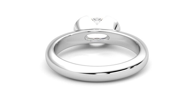 Taylor & Hart Viridis Oval Engagement Ring 360 degree image 15