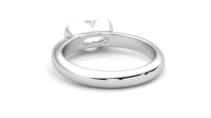 Taylor & Hart Viridis Oval Engagement Ring 360 degree image 16