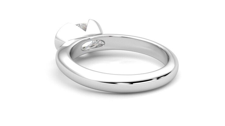 Taylor & Hart Viridis Oval Engagement Ring 360 degree image 17