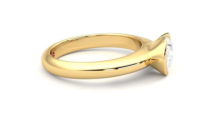 Taylor & Hart Viridis Oval Engagement Ring 360 degree image 9