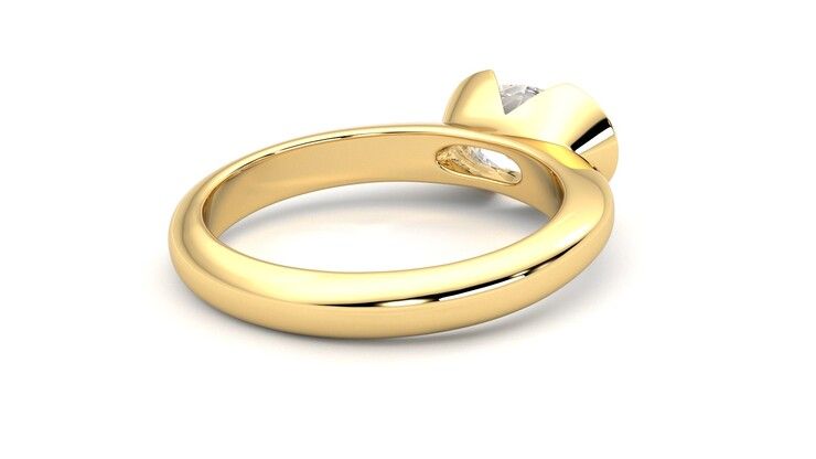 Taylor & Hart Viridis Oval Engagement Ring 360 degree image 13