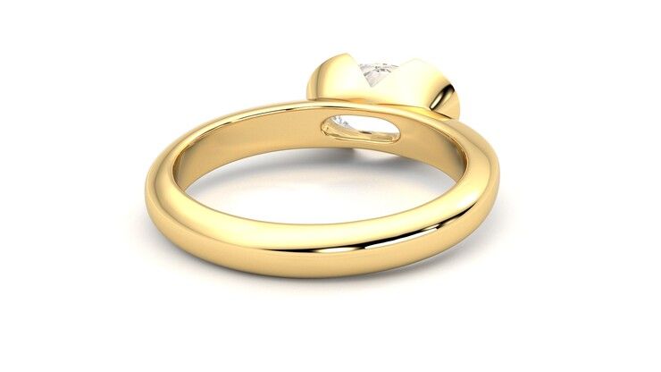 Taylor & Hart Viridis Oval Engagement Ring 360 degree image 14