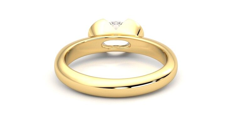 Taylor & Hart Viridis Oval Engagement Ring 360 degree image 15