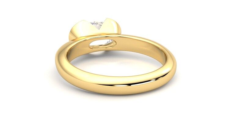 Taylor & Hart Viridis Oval Engagement Ring 360 degree image 16