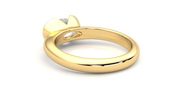 Taylor & Hart Viridis Oval Engagement Ring 360 degree image 17