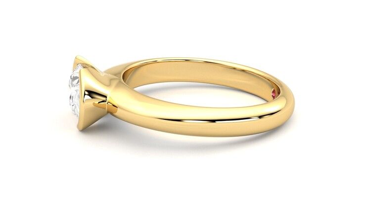 Taylor & Hart Viridis Oval Engagement Ring 360 degree image 21