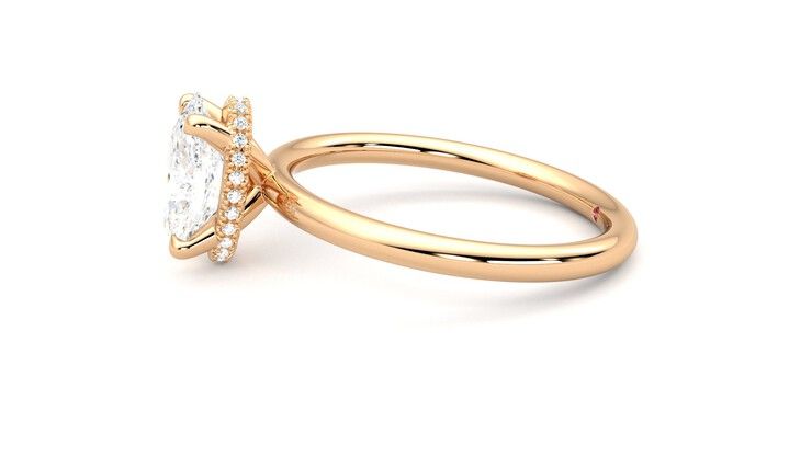 Taylor & Hart Whisper Oval Engagement Ring 360 degree image 21