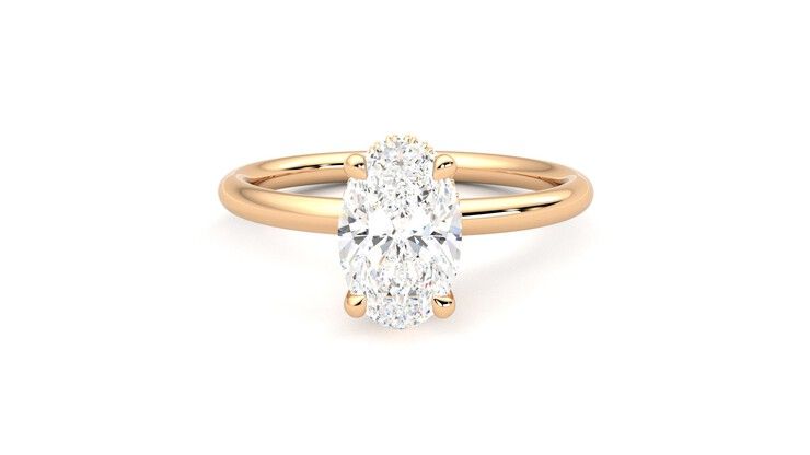 Taylor & Hart Whisper Oval Engagement Ring 360 degree image 29