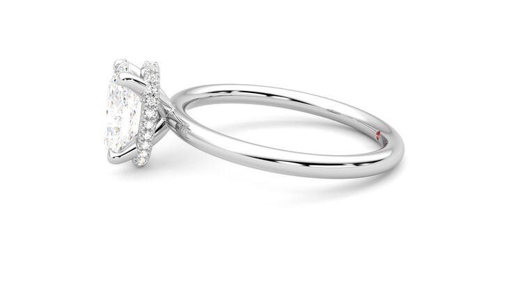 Taylor & Hart Whisper Oval Engagement Ring 360 degree image 21
