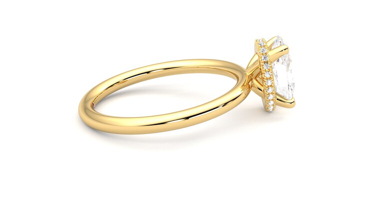 Taylor & Hart Whisper Oval Engagement Ring 360 degree image 10